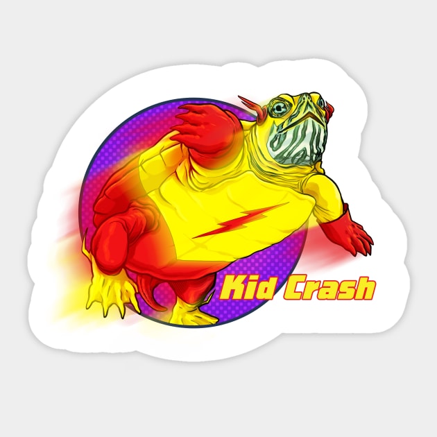 Kid Crash! Sticker by ThirteenthFloor